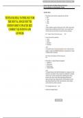 TESTBANK ORAL PATHOLOGY FOR THE DENTAL HYGIENIST 7TH EDITION IBSEN UPDATED 2025&colon; CORRECT QUESTIONS AND ANSWERS 