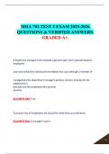 MHA 702 TEST 2 EXAM 2025-2026&period;  QUESTIONS & VERIFIED ANSWERS&period; GRADED A&plus;&period;