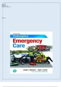 Test Bank For Prehospital Emergency Care 12th Edition By Joseph J&period; Mistovich&comma; Keith J&period; Karren &vert;All Chapters&comma; Year-2023&sol;2024&vert;