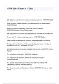 SBB 5261 Exam 1 - questions and answers
