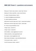 SBB 5261 Exam 3 - questions and answers