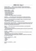 NRSG 120 - Exam 1