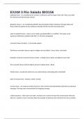 BIO156 EXAM 3 Rio Salado Questions And Answers 