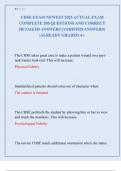 CHSE EXAM NEWEST 2025 ACTUAL EXAM  COMPLETE 200 QUESTIONS AND CORRECT  DETAILED ANSWERS &lpar;VERIFIED ANSWERS&rpar; &vert;ALREADY GRADED A&plus;