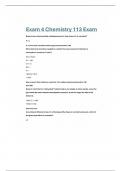 Exam 4 Chemistry 113 Exam