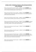 USMLE STEP 1 PHARMACOLOGY UPDATED QUESTIONS AND ANSWERS