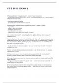 VBS 2032&period; EXAM 1 QUESTIONS AND ANSWERS - SOLVED
