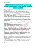MED SURG EXAM 3 &lpar;2025&rpar; Complete Study Guide Questions with Correct Detailed Answers Graded A&plus; 100&percnt;