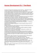 Human Development Ch&period; 1 Test Bank 9th Editions 2025&sol;2026 Questions With Correct Answers&period;