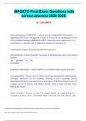 MPOETC Final Exam Questions with correct answers 2025-2026&period; A&plus; GRADED&period;