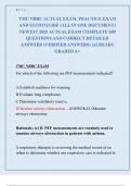 TMC NBRC ACTUAL EXAM&comma; PRACTICE EXAM  AND STUDYGUIDE &lpar;ALL IN ONE DOCUMENT&rpar; NEWEST 2025 ACTUAL EXAM COMPLETE 600 QUESTIONS AND CORRECT DETAILED  ANSWERS &lpar;VERIFIED ANSWERS&rpar; &vert;ALREADY  GRADED A&plus;