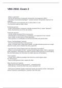 VBS 2032&period; Exam 2 Questions and Answers Fully Solved