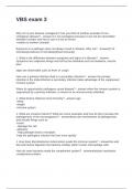 VBS exam 3 Questions and Answers Correct