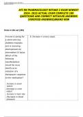 ATI RN PHARMACOLOGY RETAKE 2 EXAM NEWEST 2024- 2025 ACTUAL EXAM COMPLETE 100 QUESTIONS AND CORRECT DETAILED ANSWERS &lpar;VERIFIED ANSWERS&rpar;BRAND NEW