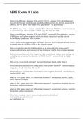 VBS Exam 4 Labs Questions with Solutions