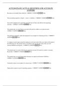 ACTG244 EXAM 2 ACTUAL QUESTIONS AND ACCURATE ANSWERS