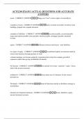 ACTG244 EXAM 1 ACTUAL QUESTIONS AND ACCURATE ANSWERS