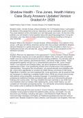 Shadow Health - Tina Jones&comma; Health History Case Study Answers Updated Version Graded A&plus; 2025
