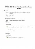 NURS 6512 Review Test Submission&colon; Exam - Week 6