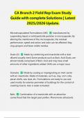 CA Branch 2 Field Rep Exam Study Guide with complete Solutions &vert; Latest 2025&sol;2026 Update&period;