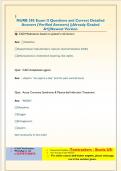 NURB 385 Exam  Questions and Correct Detailed Answers &lpar;Verified Answers&rpar; &vert;&vert;Already Graded A&plus;&vert;&vert;Newest Version