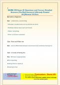 NURB 390 Exam  Questions and Correct Detailed Answers &lpar;Verified Answers&rpar; &vert;&vert;Already Graded A&plus;&vert;&vert;Newest Version