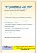 OB&sol;PEDS  EXAM   Questions and Correct Detailed Answers &lpar;Verified Answers&rpar; &vert;&vert;Already Graded A&plus;&vert;&vert;Newest Version