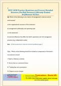 OCC UCE Practice Questions and Correct Detailed  Answers &lpar;Verified Answers&rpar; &vert;&vert;Already Graded  A&plus;&vert;&vert;Newest Version