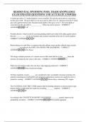 RESIDENTIAL SWIMMING POOL TRADE KNOWLEDGE  EXAM UPDATED QUESTIONS AND ACCURATE ANSWERS