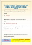 ORTHOTIC CPM EXAM - ORAL QUESTIONS AND  CORRECT DETAILED ANSWERS &lpar;VERIFIED  ANSWERS&rpar; &vert;&vert;ALREADY GRADED A&plus;&vert;&vert;NEWEST  VERSION