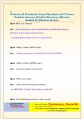 Orthotic CPM Questions and Correct Detailed Answers &lpar;Verified Answers&rpar; &vert;&vert;Already Graded A&plus;&vert;&vert;Newest Version