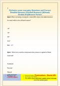Orthotic CPM Questions and Correct Detailed Answers &lpar;Verified Answers&rpar; &vert;&vert;Already Graded A&plus;&vert;&vert;Newest Version