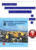 SOLUTION MANUAL FOR Principles Of Auditing And Other Assurance Services 23rd Edition By Ray Whittington Kurt &vert; ALL Chapter's &lpar;1 - 21&rpar; &vert; Complete A&plus;