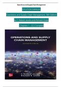 Solution Manual For Operations and Supply Chain Management&comma; 16th Edition by F&period; Robert Jacobs and Richard Chase&comma; Verified Chapters 1 - 22&comma; Complete Newest Version
