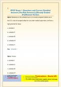 PPCP Exam  Questions and Correct Detailed Answers &lpar;Verified Answers&rpar; &vert;&vert;Already Graded A&plus;&vert;&vert;Newest Version