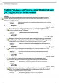 NURS 676 Advanced Pharmacology Midterm Exam &lpar;WCU&rpar; &commat; Question And Answers