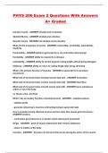 PHYS 206 Exam 2 Questions With Answers A&plus; Graded 
