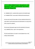 LFCS 2024&sol;2025 Exam Questions and  Answers 100&percnt; Guaranteed Success &vert;  Already Rated A&plus;
