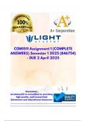 COM1511 Assignment 1 &lpar;COMPLETE ANSWERS&rpar; Semester 1 2025 &lpar;846754&rpar; - DUE 2 April 2025&semi; 100&percnt; TRUSTED Complete&comma; trusted solutions and explanations&period;