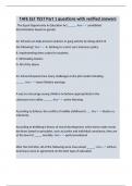TAFE ELF TEST Part 1 questions with verified answers
