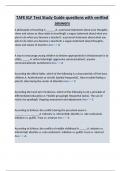 TAFE ELF Test Study Guide questions with verified answers&period;