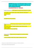 NASM Physique and Bodybuilding Coach Exam 2025-2026&period; Questions with Correct and verified Answers&period;   GUARANTEED A&plus; GRADE&period;