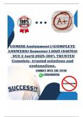 COM1511 Assignment 1 &lpar;COMPLETE ANSWERS&rpar; Semester 1 2025 &lpar;846754&rpar; - DUE 2 April 2025
