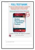 Test Bank for Modern Blood Banking & Transfusion Practices 7th Edition by Denise M. Harmening| 9780803668881| All Chapters 1-29| LATEST