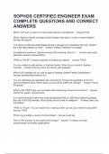 SOPHOS CERTIFIED ENGINEER EXAM COMPLETE QUESTIONS AND CORRECT ANSWERS