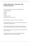 HDFS 1500 Exam 1 questions with verified solutions