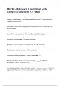 HDFS 1500 Exam 3 questions with complete solutions A&plus; rated