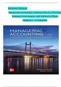Solutions Manual for Managerial Accounting&colon; Creating Value in a Dynamic Business Environment&comma; 13th Edition by Hilton&comma; Verified Chapters 1 - 17&comma; Complete Newest Version