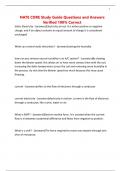 NATE CORE Study Guide Questions and Answers Verified 100&percnt; Correct