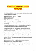 COSC 475 EXAM 1 LATEST UPDATED